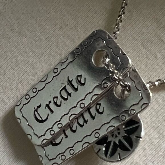 Brighton Silver Soul Tag Necklace #BJNK - Picture 5 of 9